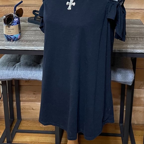 Cha Cha Vente Large Black cold shoulder top - Picture 2 of 7